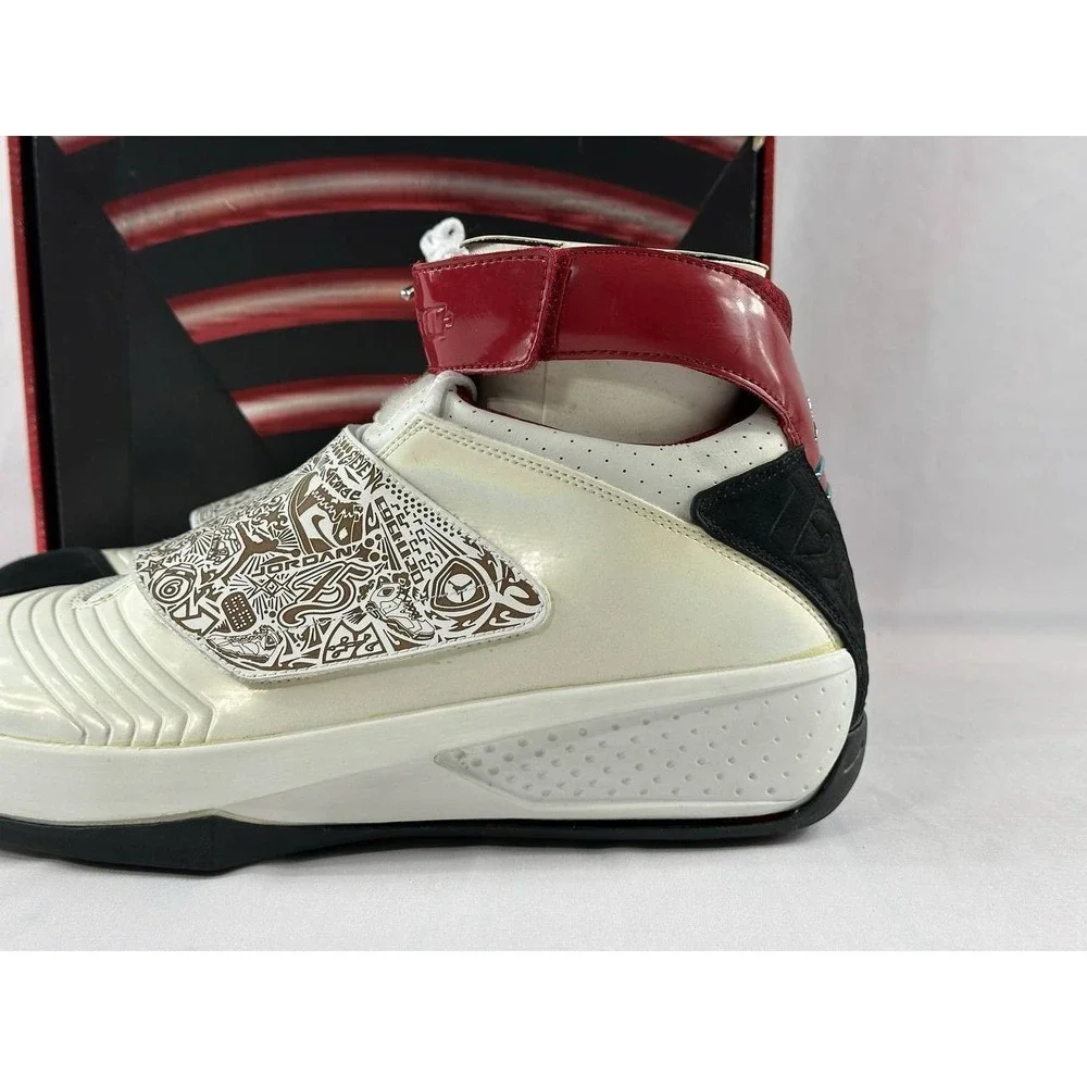 Nike Air Jordan 20 OG 'White Varsity Red' 2005 Men's 310455-161 Size 12